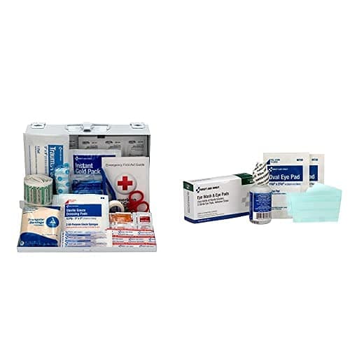 First Aid Only Bundle 178 Piece Contractors Kit with 3 Eye Wash Kits