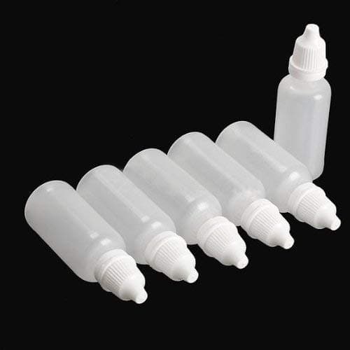 pmw - 100 Pieces 10 ML - Empty Plastic Squeezable Dropper Bottles Eye Liquid Dropping Bottles