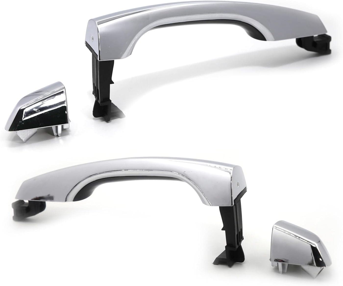 Otois Rear Left + Right Pair Exterior Chrome Door Handle Set for Hyundai Elantra 2017-2020