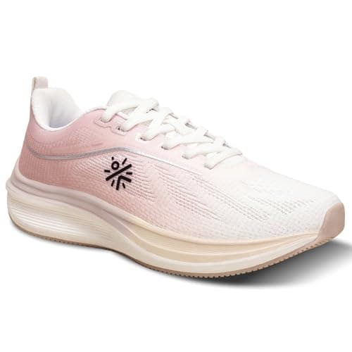 CULT Women's Aeris Running Shoes, Enhanced Cushioning, Enhanced Grip, Lighweight, High Traction, Sports Footwear for Women (CS704251UK7_UK7_Pink)