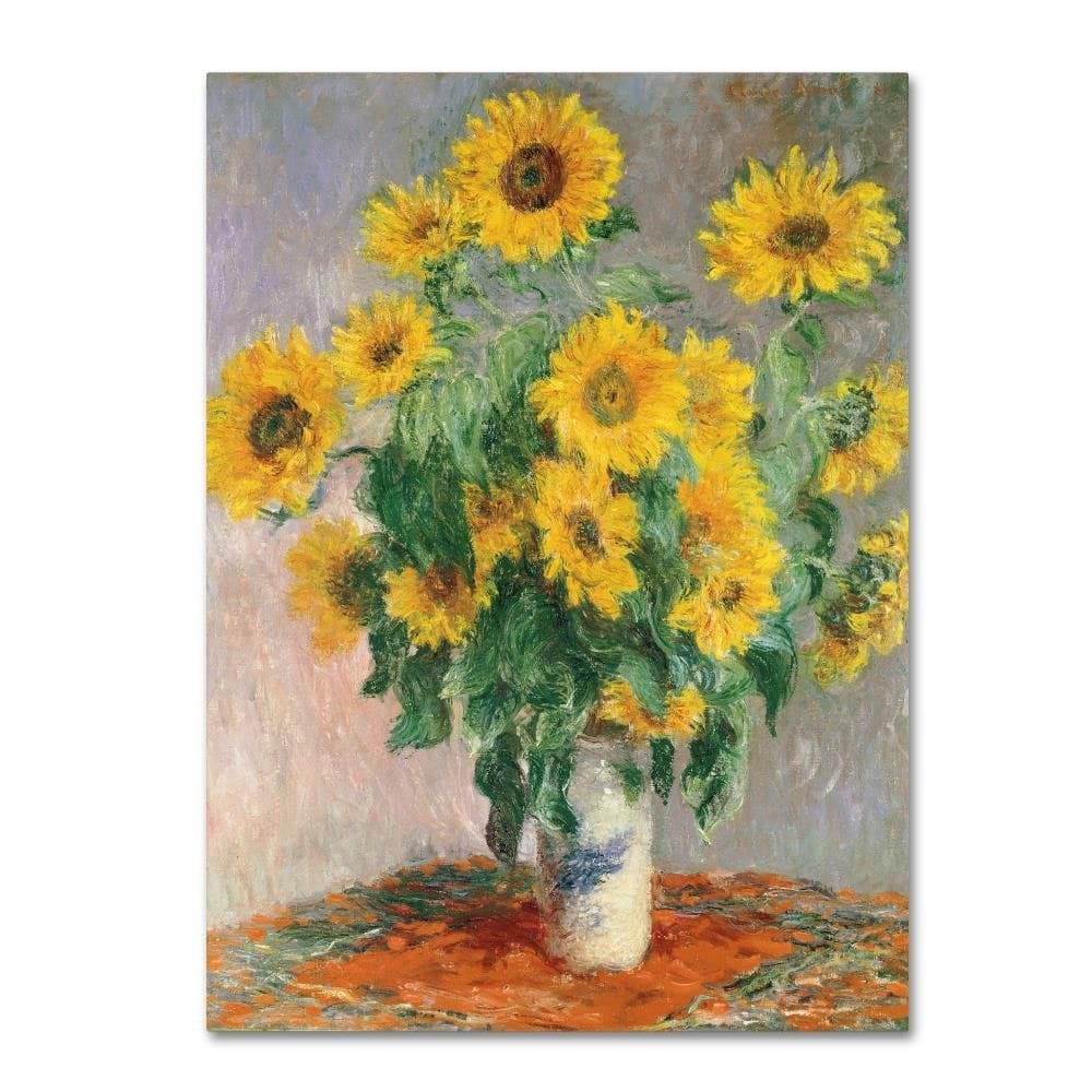 Trademark Fine Art Sunflowers Wall Decor, 18 in x 24 in