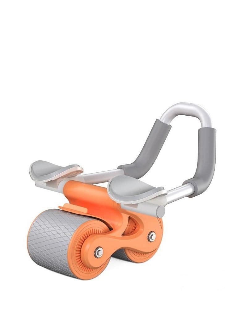 Abs Exercise Wheel Roller, Abdominal Exerciser with Elbow Support, Adjustable Spring and Non-Slip Handles for Men Women