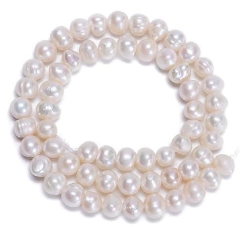 AD Beads Natural Freshwater White Pearl Round Beads 15 4mm 6mm 8mm 9mm 10mm 11mm 12mm 52mm