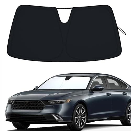 Premium Car Windshield Sun Shade for 2018-2022 Honda Accord Front Window Sun Visor Reflector 310T Thickened Blocks UV Rays Foldable Sunshade Car Interior Protection Accessories
