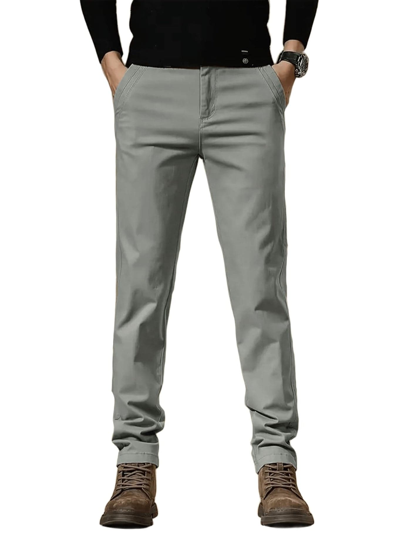 Lymio Men's Regular Fit Causal Trouser || Pant for Men || Trouser for Men (TR-24-M) Grey