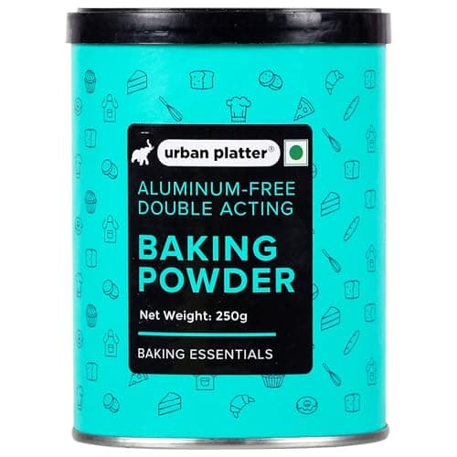 Urban Platter Aluminum Free Baking Powder | 8.82 Oz (250g) | Double Acting Leavening Agent | Gluten-Free, Preservative-Free | Baking Essential for Fluffy Cakes, Muffins, Biscuits & Cookies