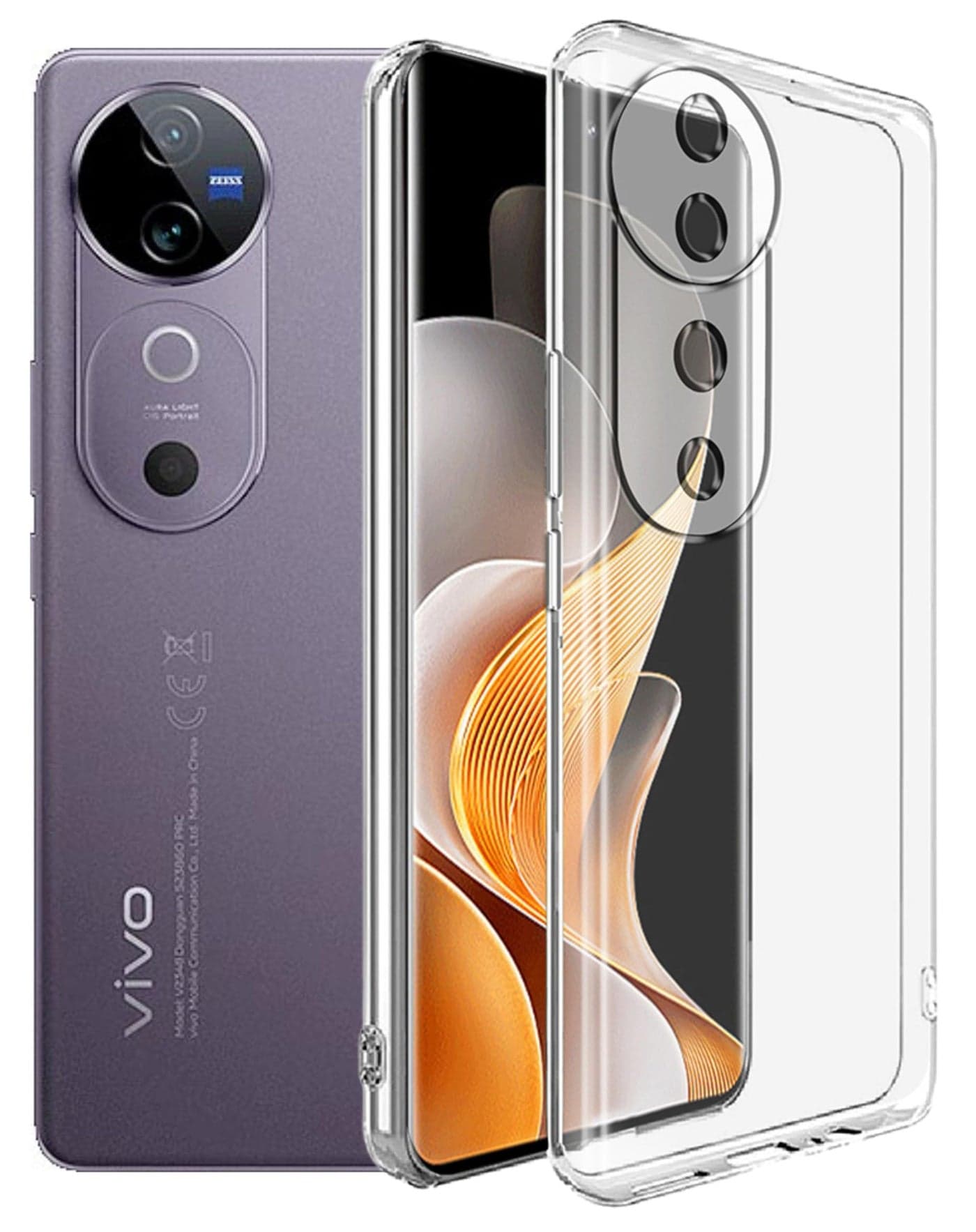 SPAZY CASE® Vivo V40 / V40 Pro 5G / T3 Ultra 5G Back Cover | Protective Soft Transparent Shockproof Hybrid Protection Back Case Cover for Vivo V40 / V40 Pro 5G / T3 Ultra 5G