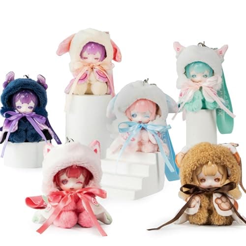 BEEMAI Antu Cute Petite Series Plush Blind Box 6PCs Set of 6 No Repeat Cute Figures Collectible Toys Birthday Gifts