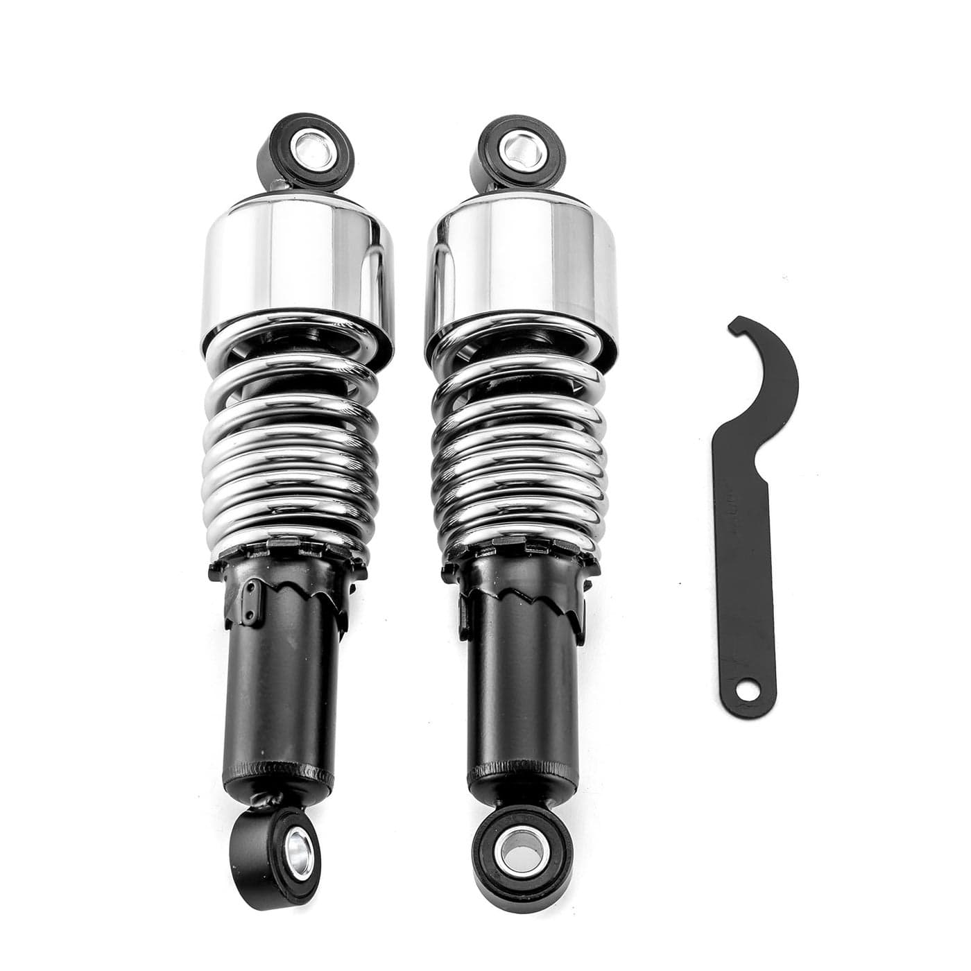 WSays Rear Shocks 105 Inch Lowering Kit Preload Adjustable Compatible with Harley Sportster 883 1200 19882003 and 20042022 Chrome