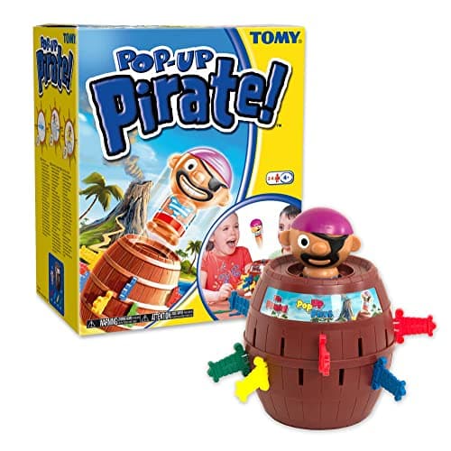 TOMY Pop Up Pirate Board Game Family and Preschool Kids Games for Family Game Night Winter Break Activities Girls and Boys Games 24 Players Ages 4 Years and Up