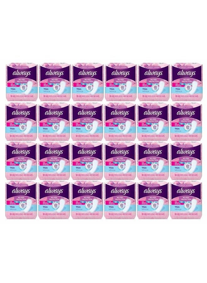 Thin Pantiliners - Scented - 20 Pack (Case of 24)