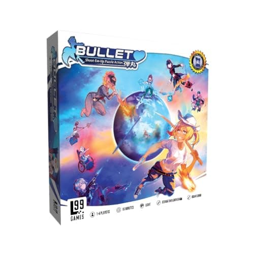Bullet Heart PuzzleBattle Tabletop Game for 14 Players 8 Heroines Unique Powers 4 Game Modes