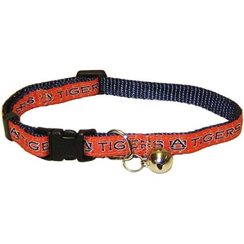 Pets First Collegiate Pet Accessories, Cat Collar, Auburn Tigers, One Size