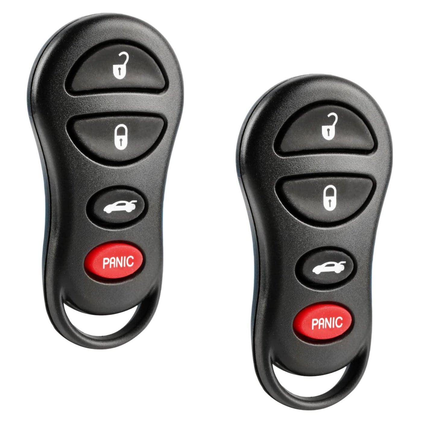 Key fob fits 20012006 Chrysler Dodge Jeep Keyless Entry Remote 04602260 Set of 2