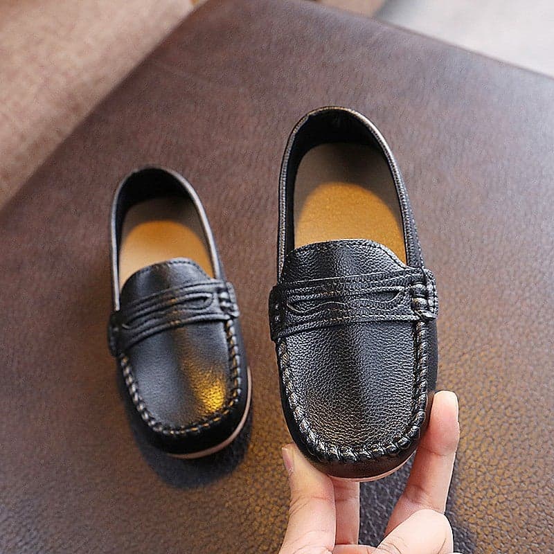 Children'S Slip-On Loafers, British Style Retro Loafers, Boys' Casual Leather Shoes, Little Girls' Casual Shoes, Kids' Shoes