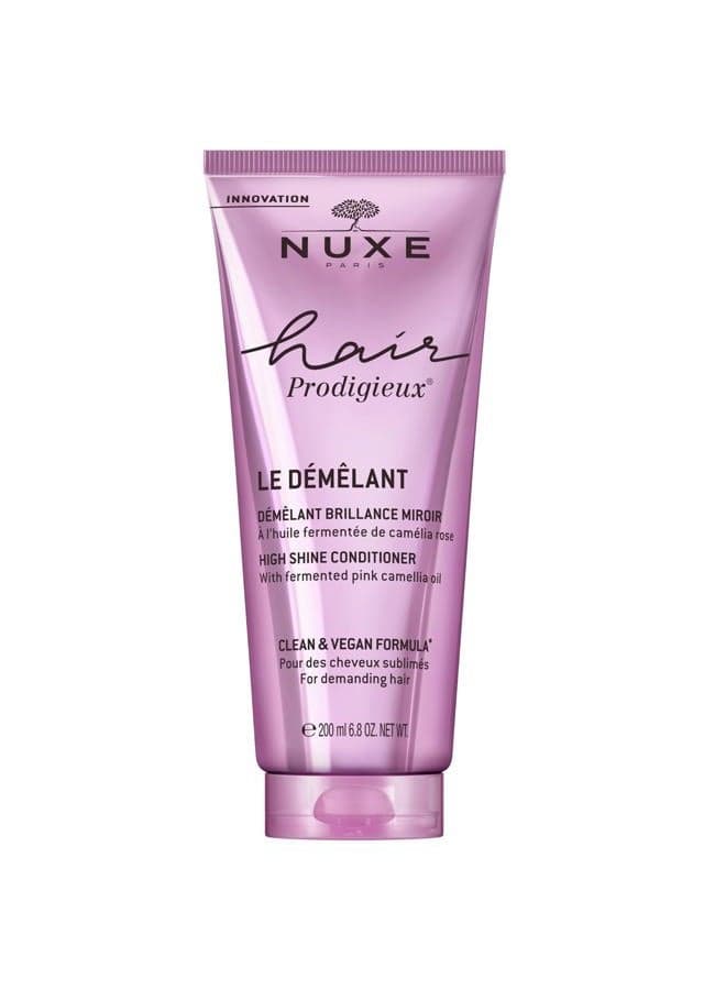 NUXE Hair Prodigieux High Shine Conditioner. Nourishing Detangler to Intensify Hair Shine & Smoothness. For Soft, Shiny Hair. Silicon Free, 6.8 Fl Oz
