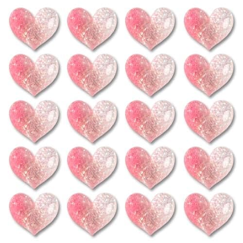20PCS Adorable Pink Heart Magnets, Cute Fridge Decor for Kitchen, Mini Magnetic Stickers for Photos, Notes, Whiteboard & Lockers, Lovely Home & Office Decoration