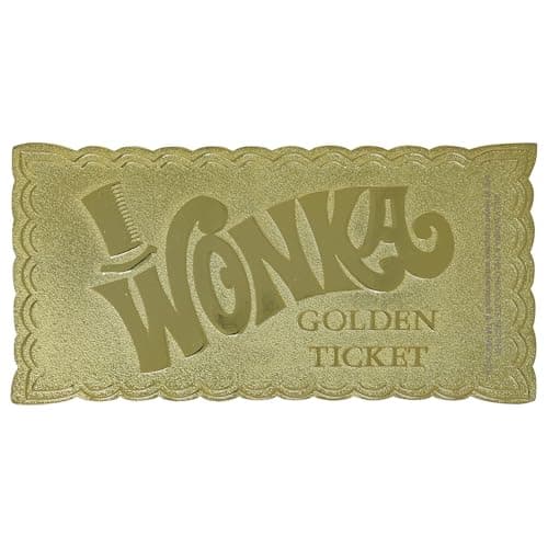 Willy Wonka FullSized Golden Ticket Replica Collectors Edition