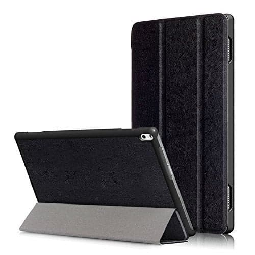 Kepuch Custer Case for Lenovo Tab 4 10 Plus TB-X704F TB-X704N, PU-Leather Case Cover for Lenovo Tab 4 10 Plus TB-X704F TB-X704N - Black