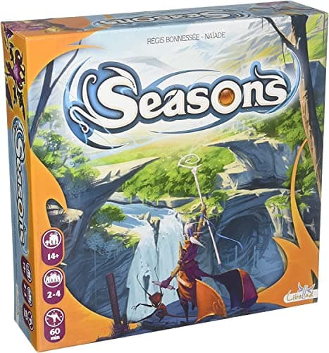 Seasons Board Game Tactical Card and Dice Game for Wizards Engaging Strategy Gameplay Fun Family Game for Kids and Adults 24 Players Ages 14 60 Min Playtime Made by Libellud