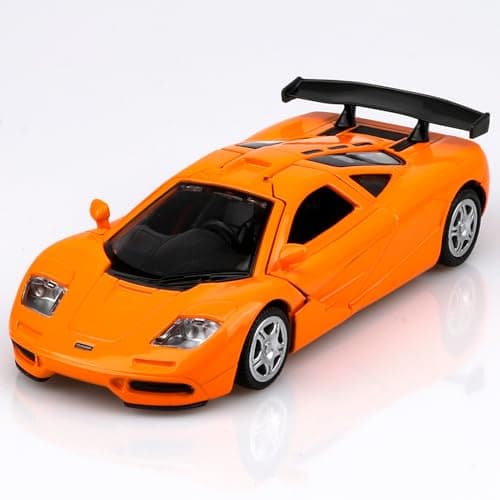 TOKAXI 136 Scale Mclaren F1 Diecast Cars ModelsPull Back Vehicles Mclaren Toy CarsCars Gifts for Boys Girls Orange