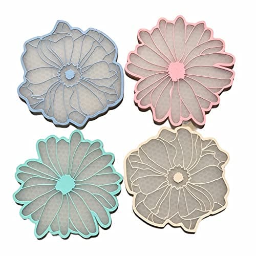 LIVYU LIFE Premium Silicone Trivet Mats (Multicolor)