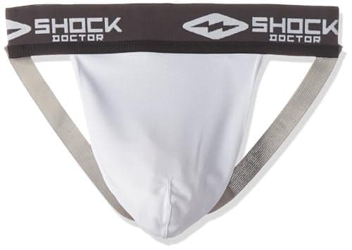 Shock Doctor Men's Supporter Without Pocket White