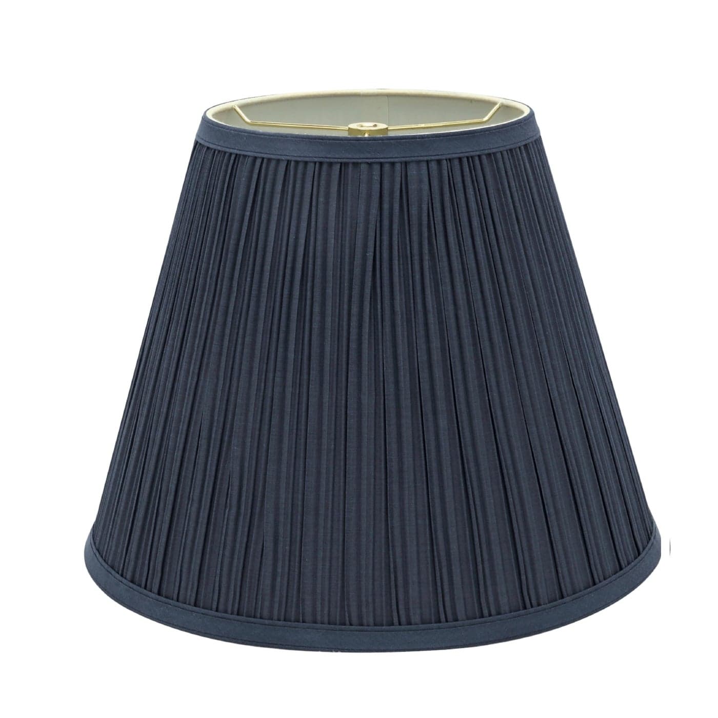 Aspen Creative 33051A Hardback Empire Transitional Spider Lamp Shade Mushroom Pleated Stone Blue 7 Top x 13 Bottom x 10 Slant