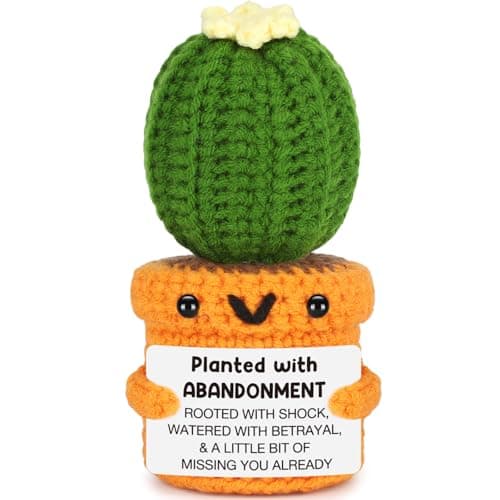 Farewell Gifts for Coworker Women Men Funny Leaving Going Away Goodbye Gifts for Coworker Work Bestie Friend Boss Nurse Teacher Retirement Moving Away Promotion Birthday Abandonment Cactus Decroration