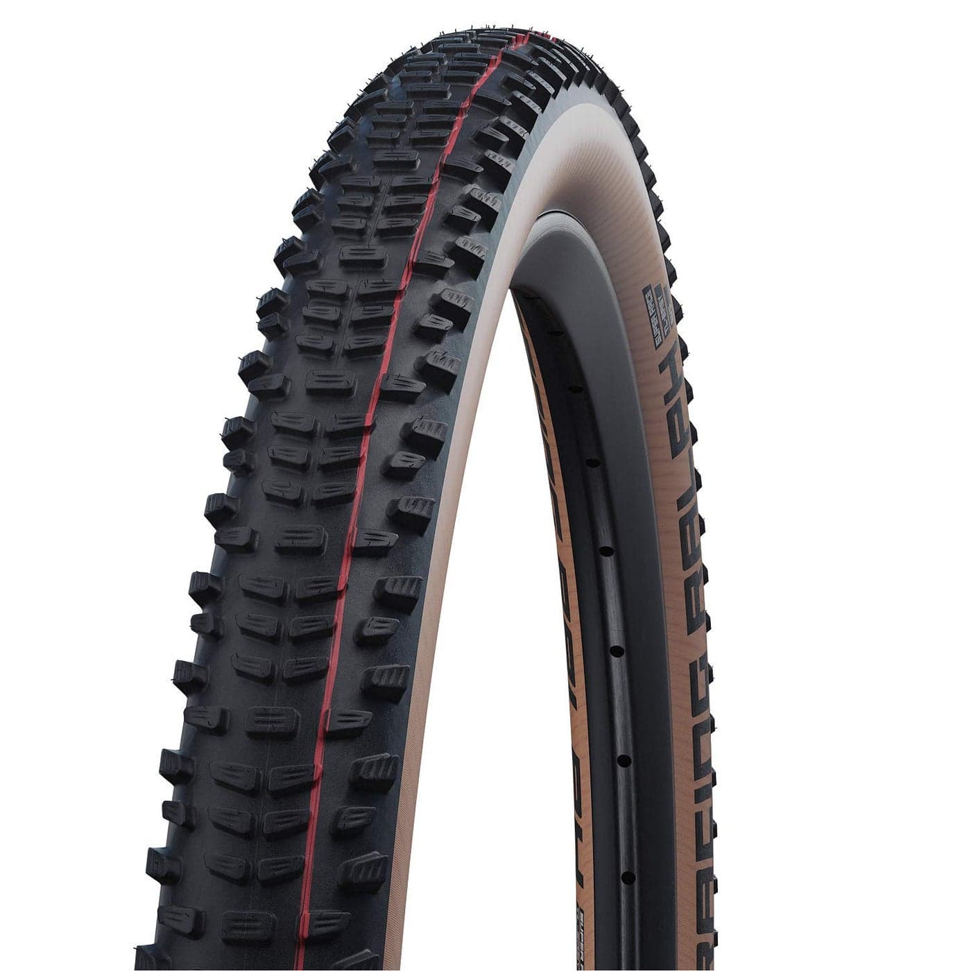 Schwalbe Racing Ralph XC Race Tubeless Folding Rear Wheel Bike Tire 29 x 235 Evolution Line Super Race Addix SpeedGrip BlackTransparent