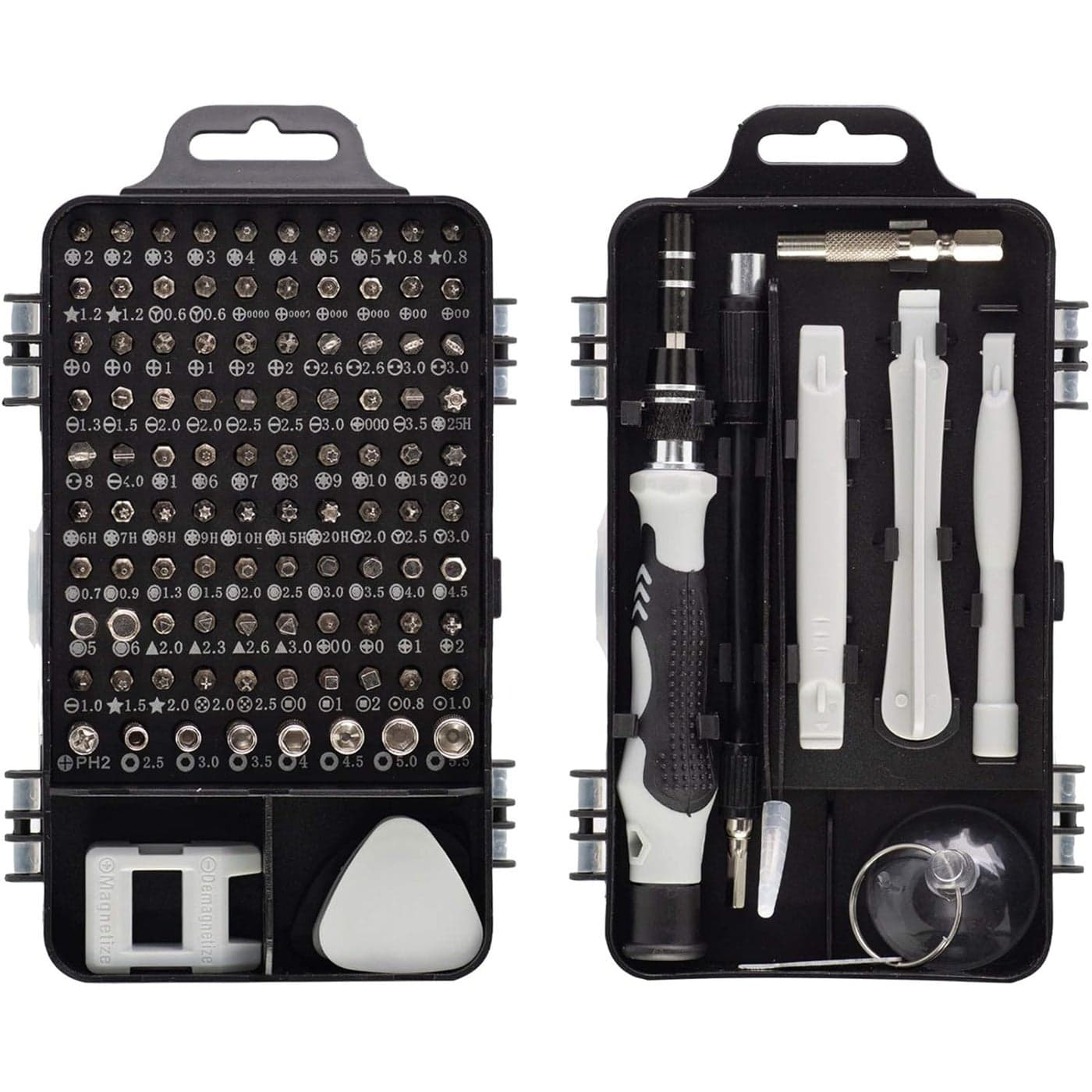 HPMAISON 115 in 1 Precision Screwdriver Set Magnetic Mini Screwdriver Set DIY Hand Work Repair Tools Kit for iPhone Laptop PC Watch Glasses and Other Electronics Small Screwdriver Kit with Case