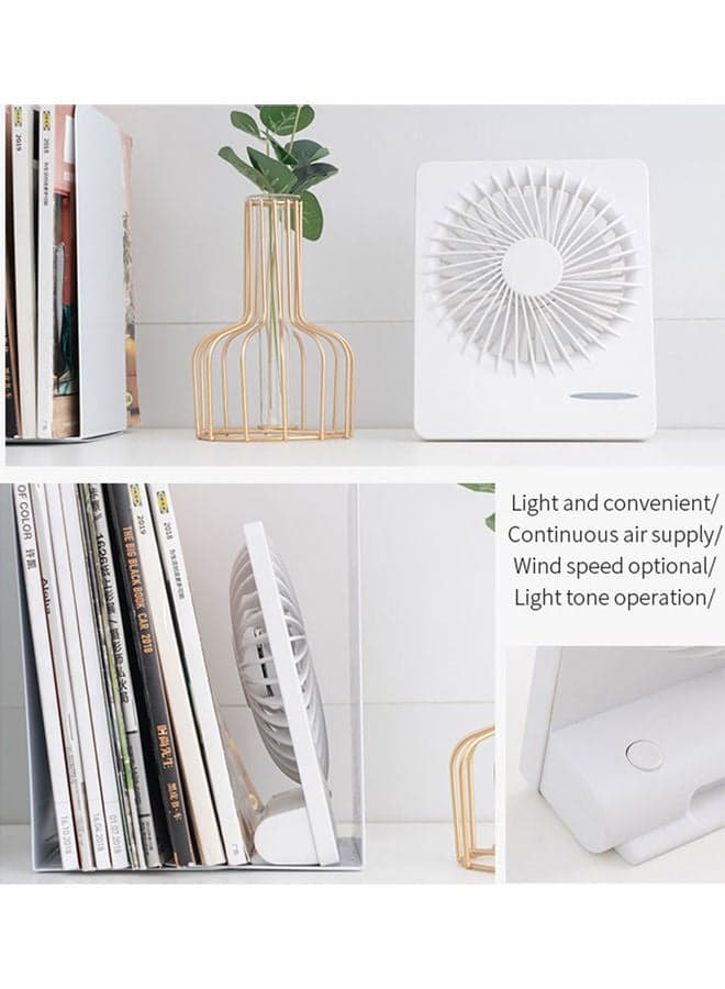 Portable USB Rechargeable Fan HH-188 White