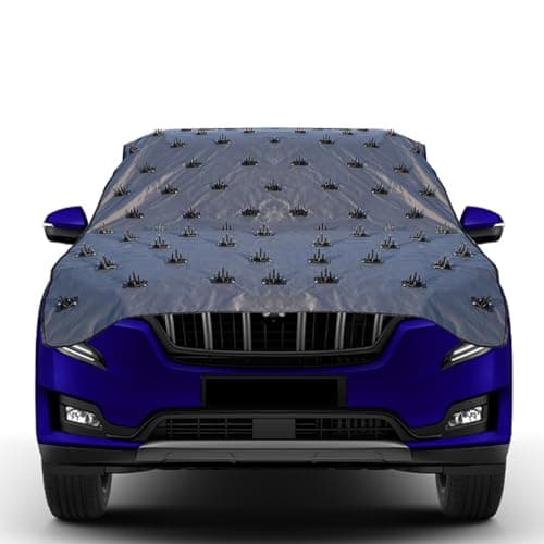AUTOUNIKO Car Protection Cover 12ft Length 55 Inch Width from Dogs, Pets and Animal Complete Protection Car Cover for Both roof and Bonnet Attach Full Universal Sedan Hatchback Cars