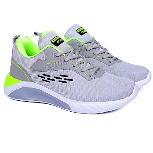 ASIAN Men's Grey Running Shoes - 10 UK