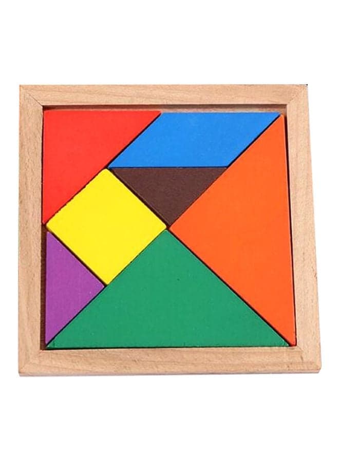 7-Piece Wooden Brain Training Jigsaw Puzzle Set