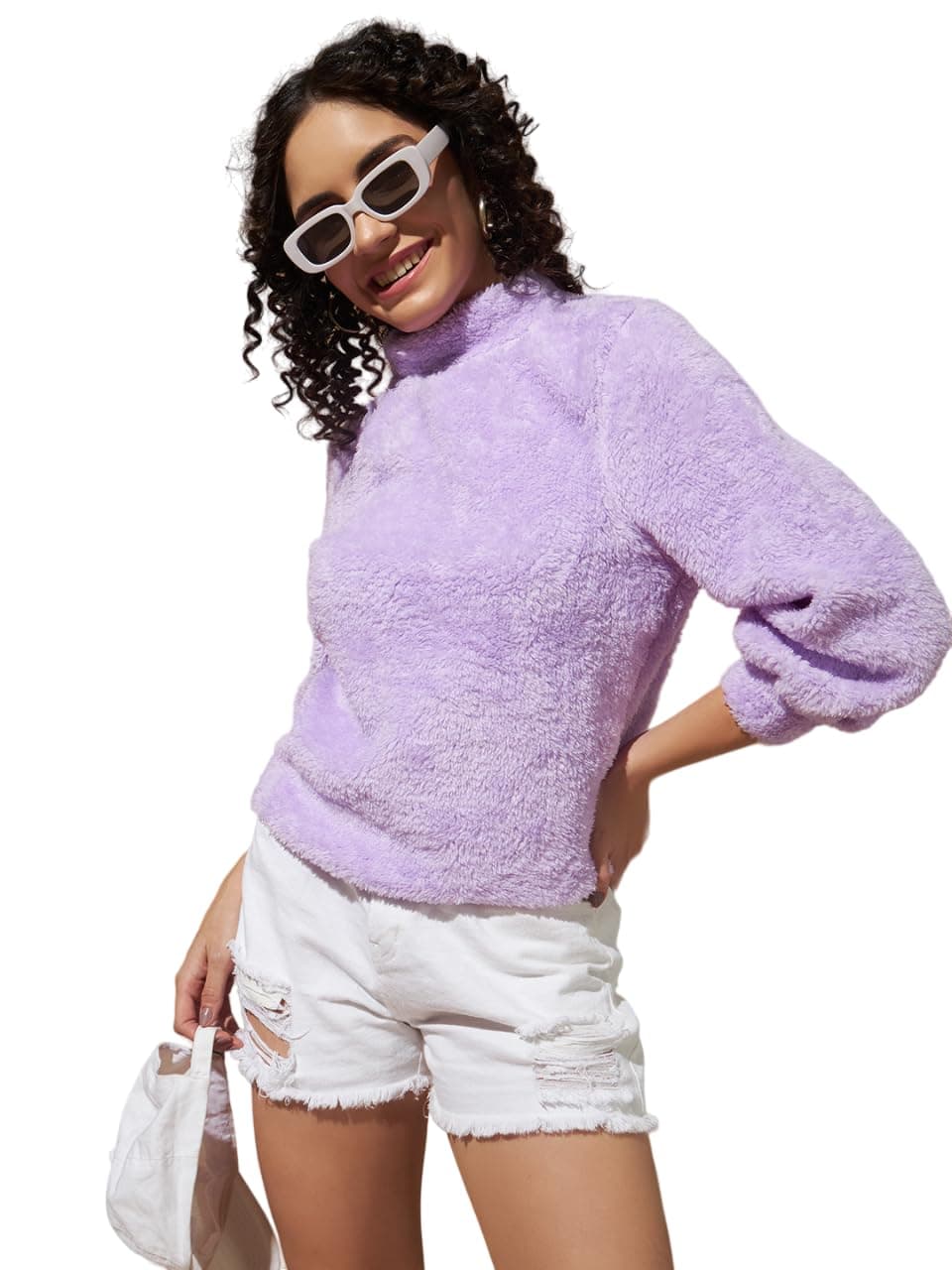THE DRY STATE Womens Full Sleeves Sweatshirts | Grape Compote - Size L