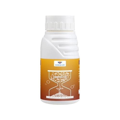 Utkarsh Composter for Quick Decomposition of Organic Waste Into Compost, Bio Waste Decomposer, Accelerate Decomposition of Kitchen, Garden Organic Waste | 250 ml; Pack of 1