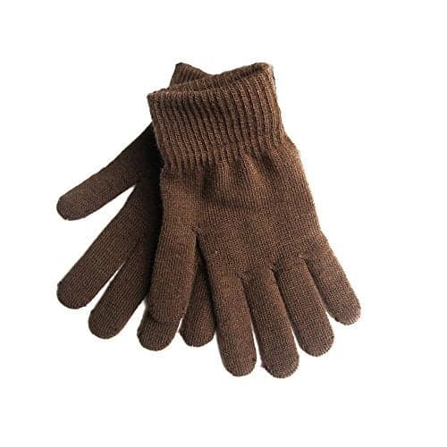 Geicyjiecy Mellons Winter Magic Gloves Warm Strecty Knit Gloves For Men Women, Coffee, One Size