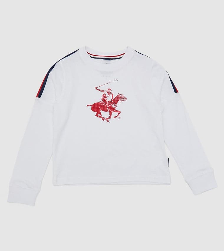 Beverly Hills Polo Club Logo Detailed Rerun Long Sleeves T-Shirt