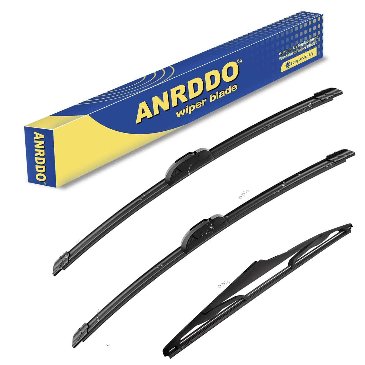 3 Wipers Factory Replacement For 20082018 Jeep Wrangler JK 2007 2008 2009 20102017 Jeep Wrangler Original Equipment Windshield Wiper Blades Set 151513 Set of 3 UJ HOOK