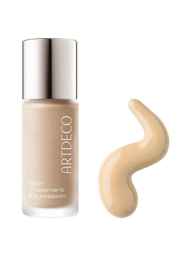 Rich Treatment Foundation, vanilla rose N°12 (0.67 Fl Oz) – conceals imperfections & creates flawless, radiant complexion, long-lasting, even & velvety-smooth finish, water-resistant, makeup,