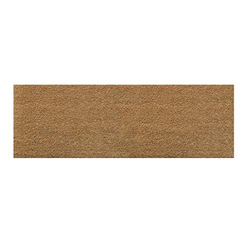ATMAH Plain Coir Doormat 120x40 cm Brown | Non Slip Dirt Trapper | Indoor & Covered Outdoor Entrance Mat for Main Door