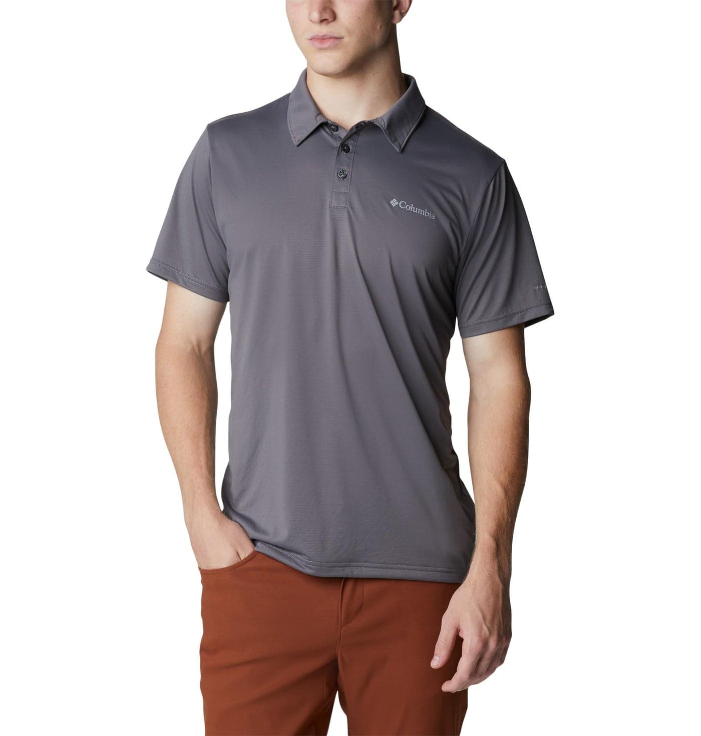 Columbia Men's Hike Polo, City Grey, X-Large
