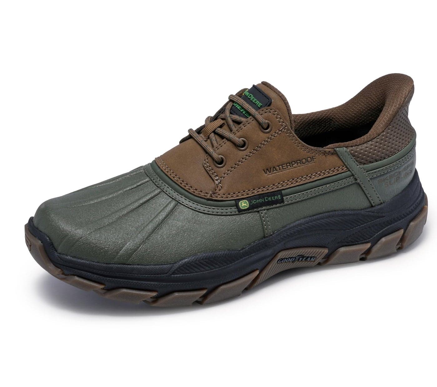 John Deere Respected Tanzier Hands Free Slip-Ins Olive/Brown