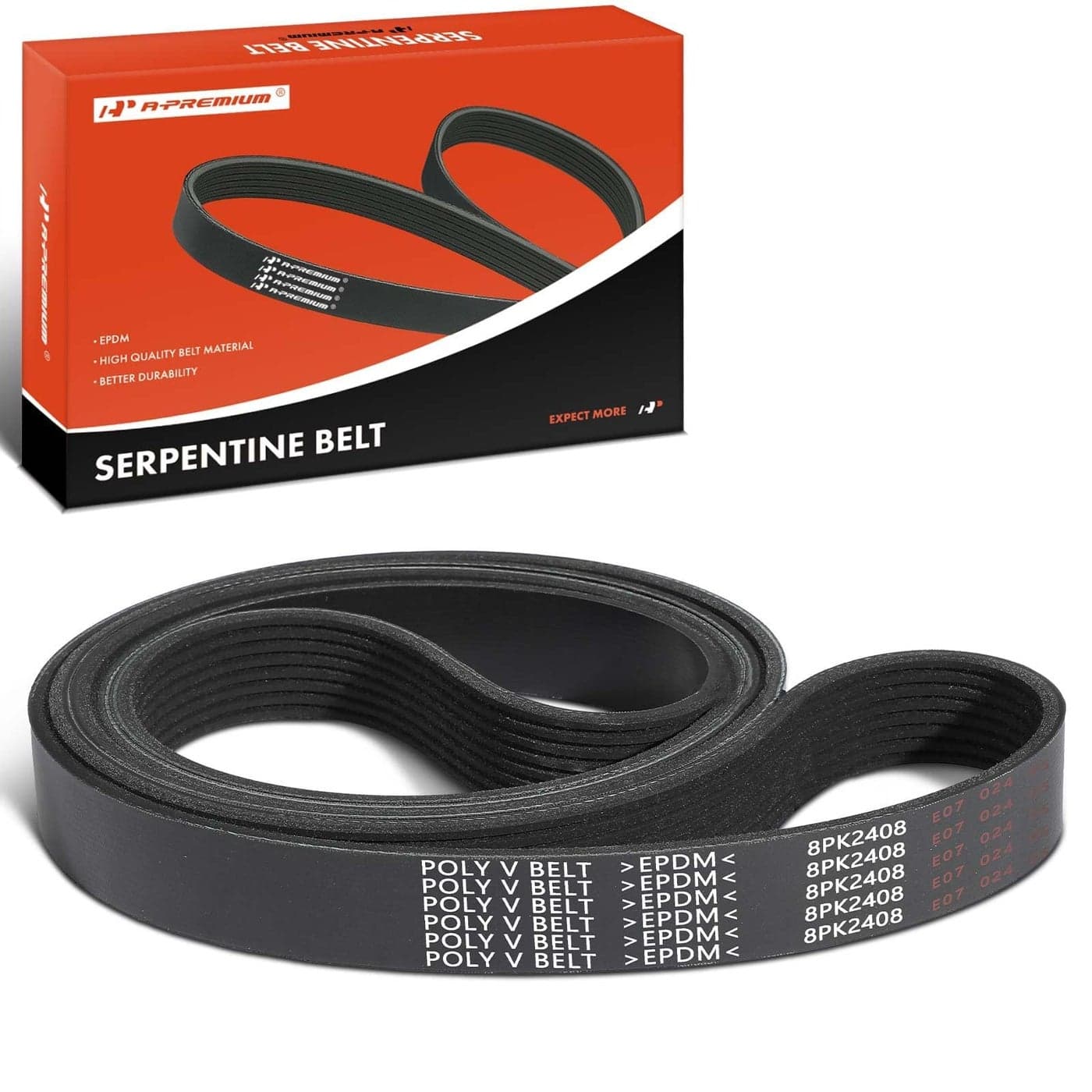 APremium Engine Serpentine Drive Belt Compatible with Toyota Lexus Peterbilt Orion Bus Autocar LLC Vehicles Sequoia Tundra Land Cruiser LX570 Xpeditor 320 520 More 9488 inch