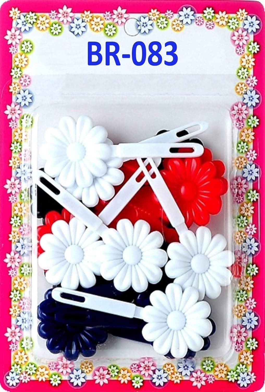 Tara Girls Self Hinge Plastic Bow Hair Barrettes Selection BR83