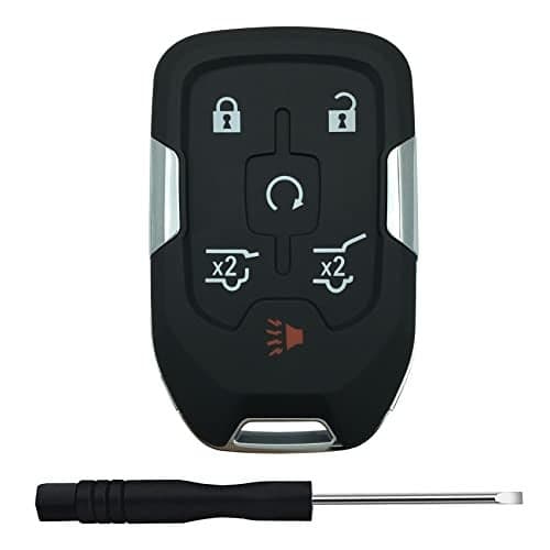 Replacement Keyless Entry Remote Key Fob Shell Case for 2014 2015 2016 2017 Chevy Suburban Tahoe GMC Yukon Car Key Fob Cover (6 Button)