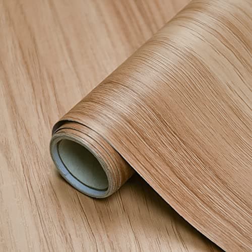 Sevalo Wood Contact Paper Wood Peel and Stick Wallpaper Light Wooden Look Grain Contact Paper for Cabinets and Drawers Self Adhesive Removable Wallpaper Natural Waterproof Vinyl 157inW 393inL