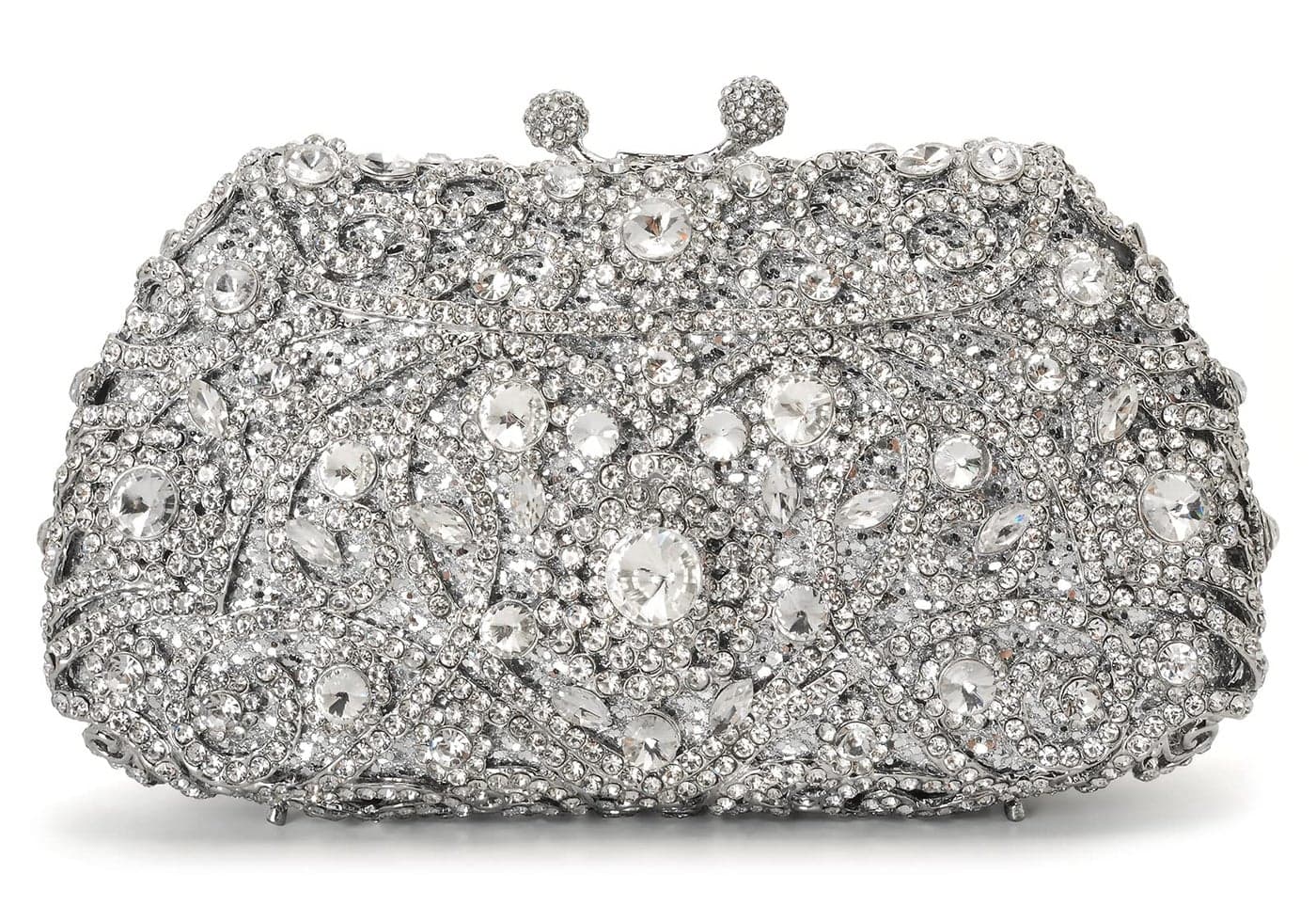 MOSSMON Formal Rhinestone Crystal Clutch Evening Wedding Bag For Women