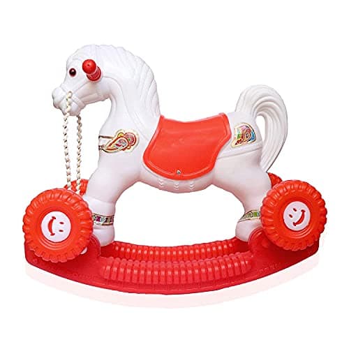 Cr18 Collection 2 In 1 Baby Horse Rider And Rocker For Kids Age 1-5 Years (assorted)